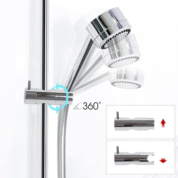 Replacement Universal Shower Head Holder (22mm Hole Spacing) Corrugated - 1 Piece