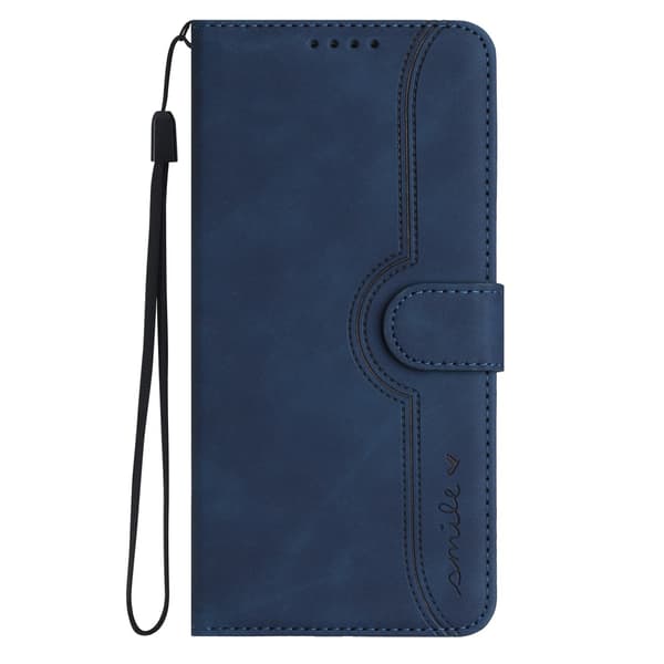Double-Fold S-Shaped Leather Phone Case Navy Blue Navy Blue For Honor 400 Pro Global
