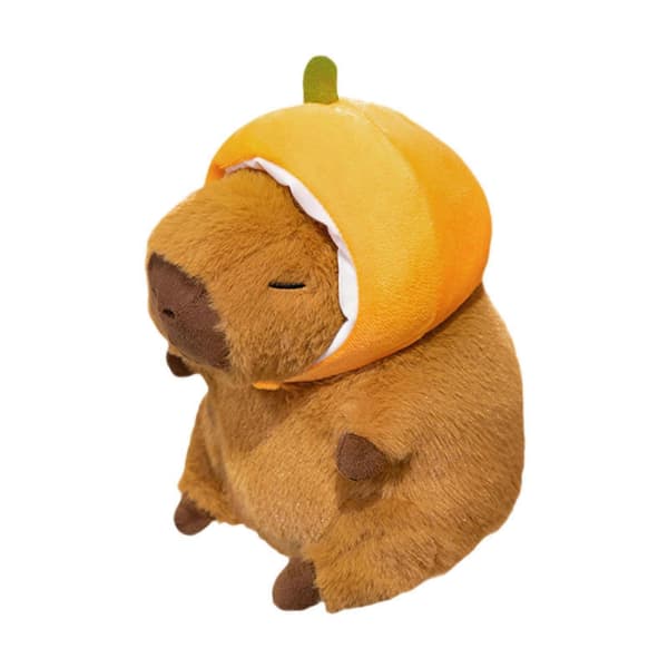 Kapybara-pehmolelu koristeellinen makuuhuoneen ainutlaatuinen pehmohahmolelu kapybara-lelu Orange and M