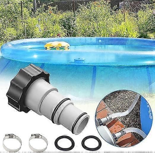 Pooladapter til Intex pooltilslutningssæt slangeadapter 32-38mm til poolpumper