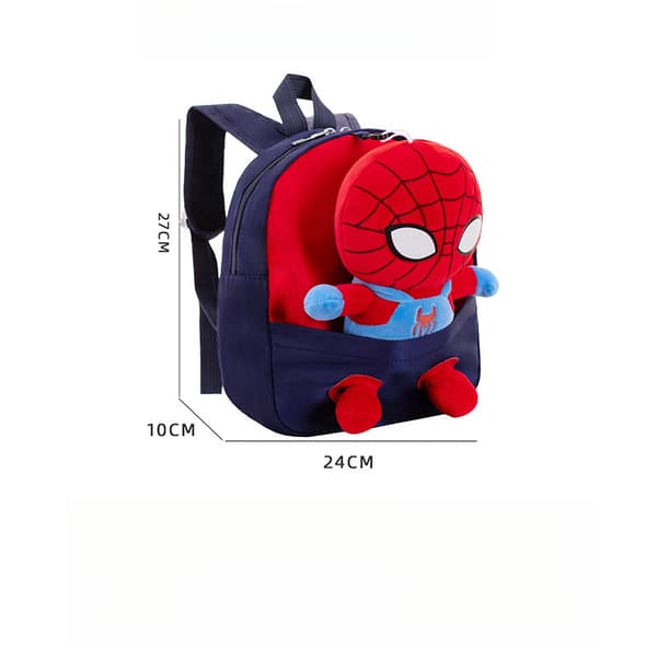 School Bag, Spider Doll Backpack, Preschool Backpack (Rose Red)