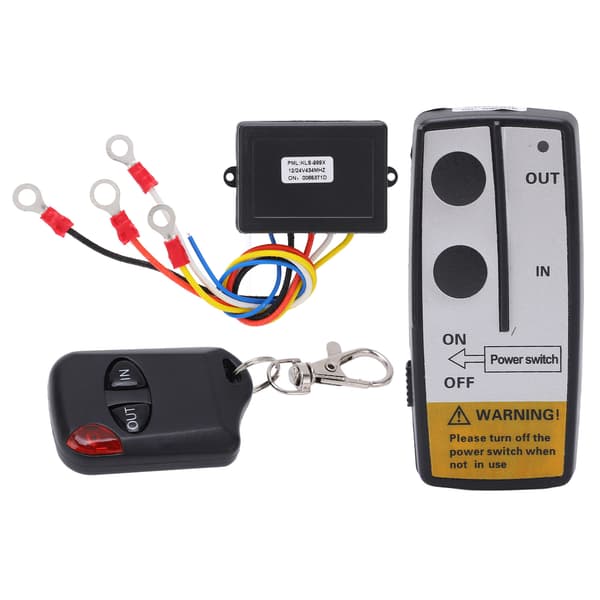 Wireless Winch Remote Control with Receiver 12V 24V 23m Long Range Universal Accessory