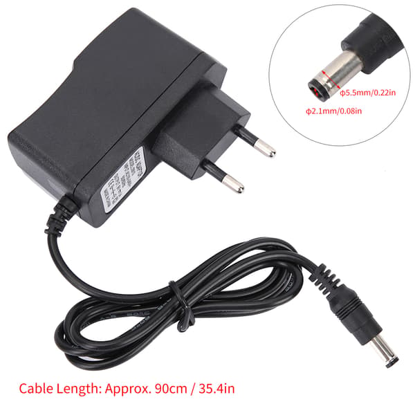 Universal 9V AC/DC Power Adapter for Electric Guitar, Single Effect Pedal 100-240V (EU Plug)