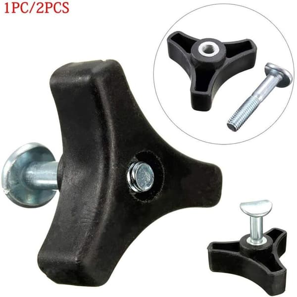 Triangular Knob Handle, Universal Lawn Mower Handle, Wing Nut and Bolt, Part for Electric Equipment, Garden Tool Lawn Mower (2...