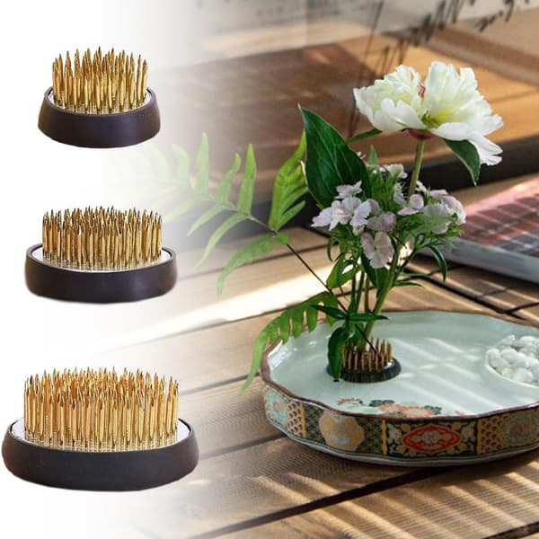 Blomma kaktus ögon blomma konst stickning hållare, blomma plugg fixator 3 stycken 3pcs