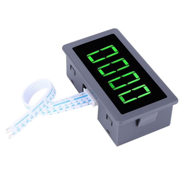 4-digit Green LED Tachometer RPM Speed Meter with NPN Hall Proximity Sensor