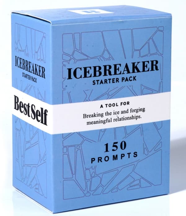 BestSelf Icebreaker Deck - Engasjerende isbryterspill med 150 samtalestartere, kvalitets-samtalekort-A