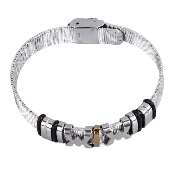 Armbånd med mesh-rem i rustfrit stål, moderigtige og udsøgte smykker til dates og fester