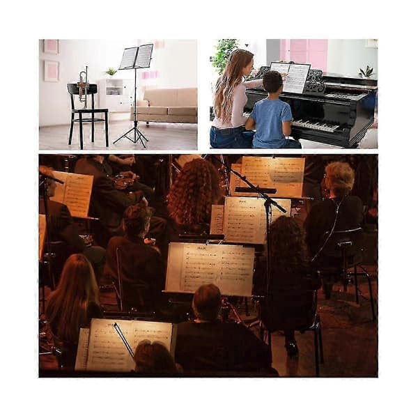 Music Folder, 60 Page Capacity, Music Binder/Holder, Fits Letter Size A4, Writable & De