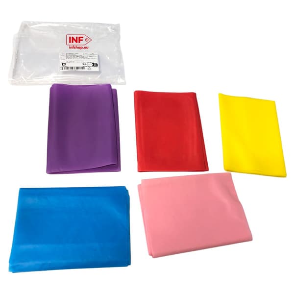 5-pack TPE Resistance Bands, Elastic Exercise Bands for Yoga, Pilates, Home Workouts