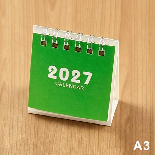 2027 Skrivebordskalender Mini Bærbar Reisekalender Perfekt For H A3