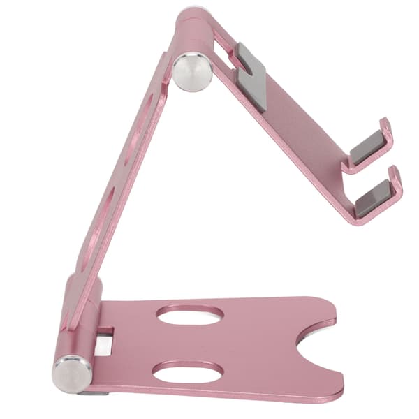 Telefonholder Multi-vinkeljustering Multi-hulposition Stabil base Farve Holdbar Skrivebordsmobiltelefonholder til PC Laptop Rosa