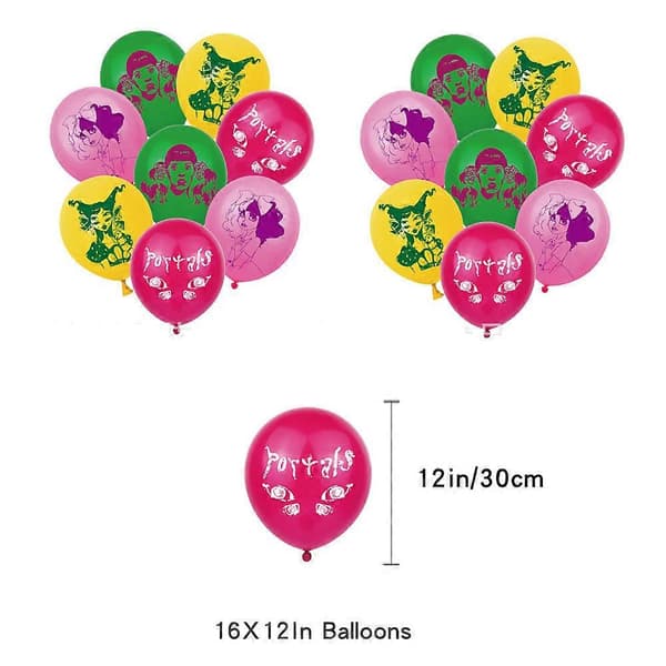 Melanie Martinez Tema Bursdagsfest Tilbehør Banner Ballonger Kit Kake Cupcake Toppers Dekorasjoner Sett