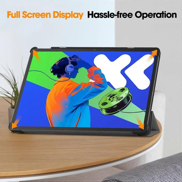 Etui til Lenovo Xiaoxin Pad Pro 12,7 tommer Anti-Drop Læderstativ Tablet Cover