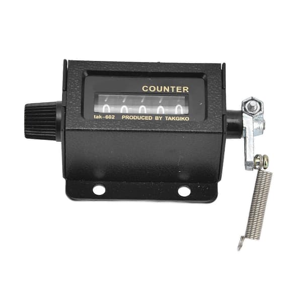 Mechanical Counter, 5-Digit Counter 0-99999 Manual Mechanical Reset Manual Stroke Counter for Printing Press, Auto Digital Counter Deca