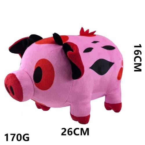16CM Helluva Boss Fat Nuggets Gris Gosedjur Docka Hazbin Hotel Anime Samling Pink