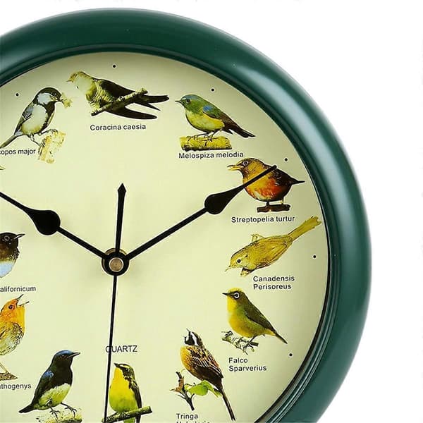 Musical Wall Clock with Birds, Decorative Battery-Operated Melody Clock 61 61 Plastic+Electronic