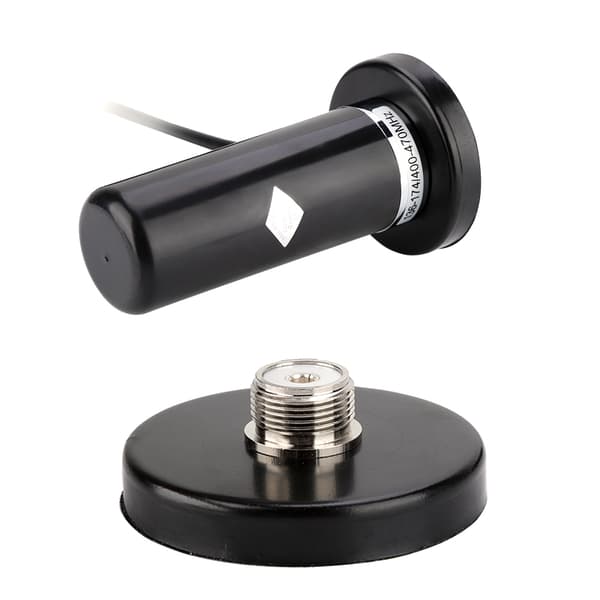 VHF UHF Dual Band Mobil Bilradioantenne med Magnetisk Base BNC Han-stik