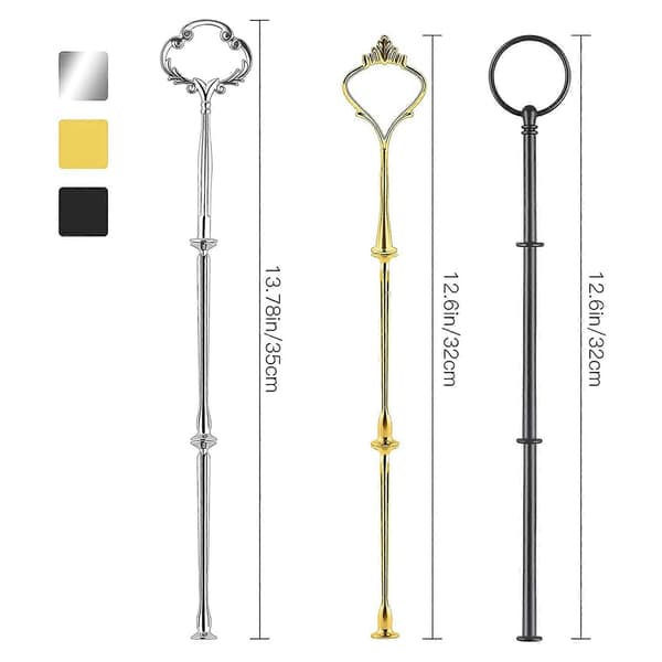 9 Sæt Kageopsats Hardware Kit Etagefad Hardware Beslag til Kageopsats, 3 Etagers Kageopsats Beslag_Supergave