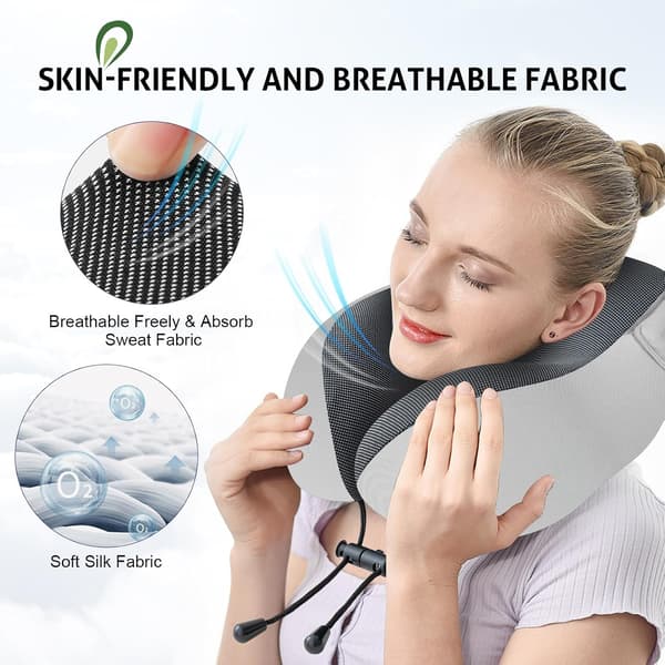 Memory Foam Nakkepute, Reise med hette for voksne, Fly, Bil og Tog