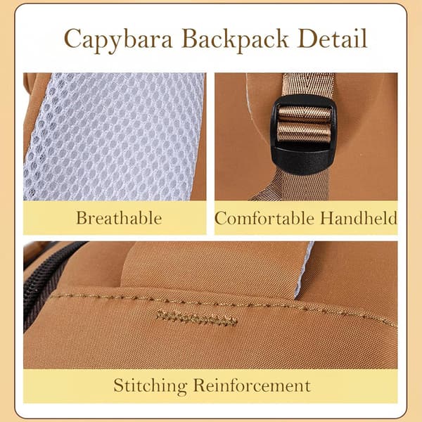 Backpack - Capybara Casual School Bag for Kids (Pattern 2)