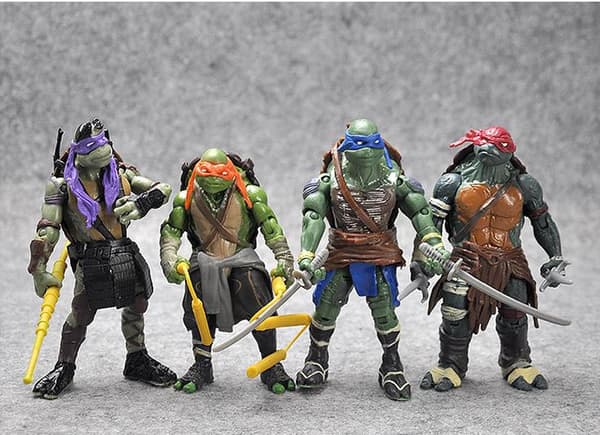 4-pack Teenage Mutant Ninja Turtles - 12 cm - Ny modell