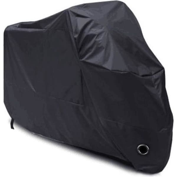 Motorcycle Cover - Waterproof Polyester Sun/Dust Protection Size XXL Black One Size