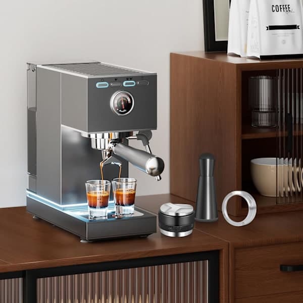 51mm Espresso Kit - Coffee Distributor and Tamper, WDT Tool, Dosing Funnel for Delonghi