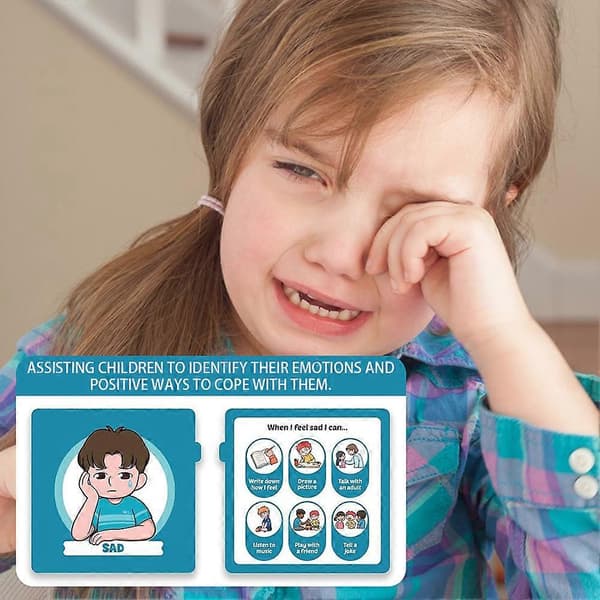 Følelseskort til Børn Farverigt Pædagogisk Værktøj til Børn med Autisme og ADHD Default