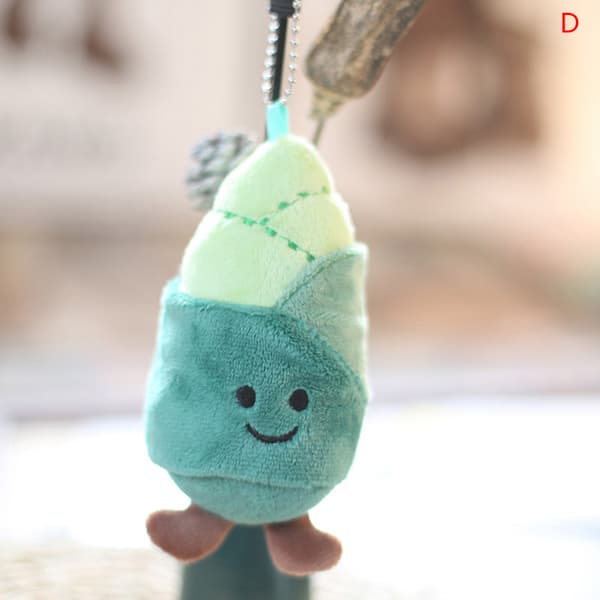 Vegetable Plush Toy Cabbage Broccoli Pendant Stuffed Doll Keych