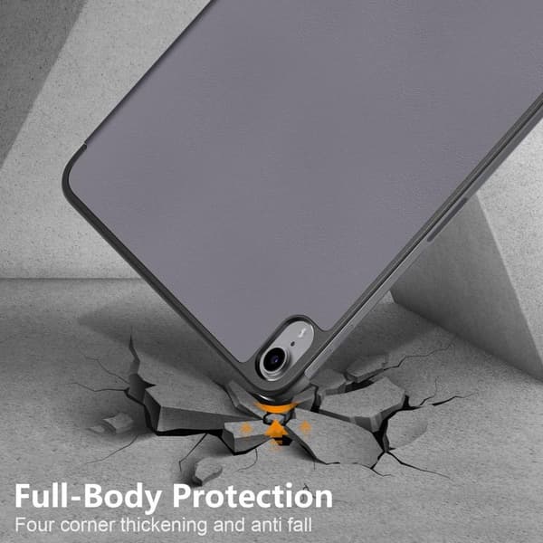 Apple iPad 10.9 2022 Slim fit tri-fold case - Grey grå gray