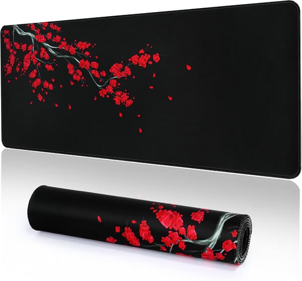 Musematte Gaming Stor Skrivebordsmatte (30x80x0,2cm) Vaskbar Stor Musematte med Sklisikker Gummibase, G-4840