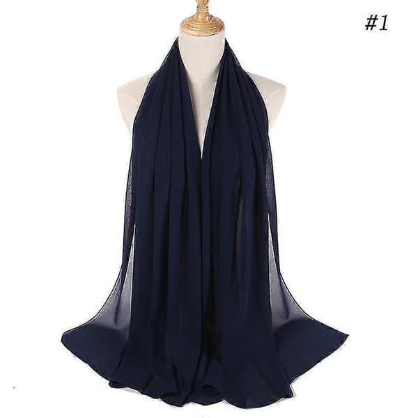 Dame Chiffon Myk Sjal Skjerf Hodeskjerf