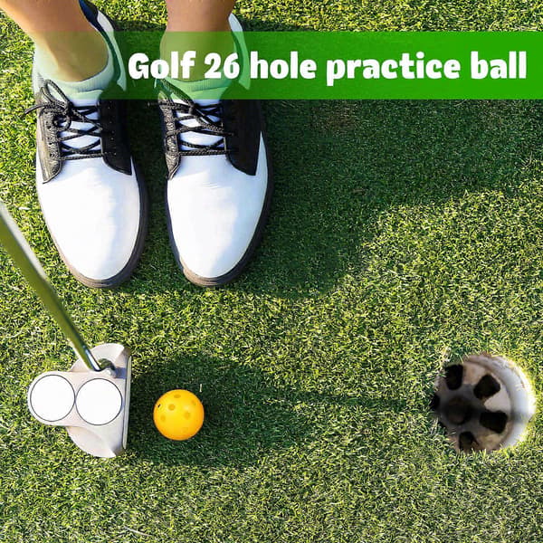 24 stk. Golf Træningsbolde Luftstrøm Golfbolde Plast Golfbolde Golf Træningsbolde Golf Tilbehør