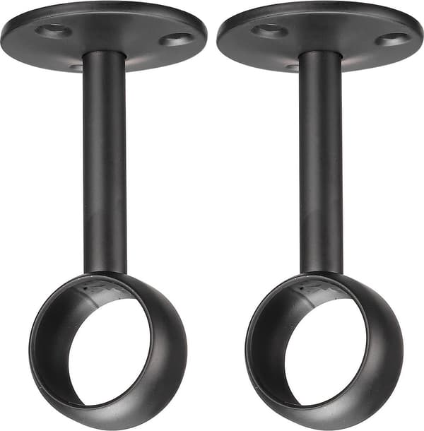 To skabsstænger - rustfrit stål - 32 mm - sort