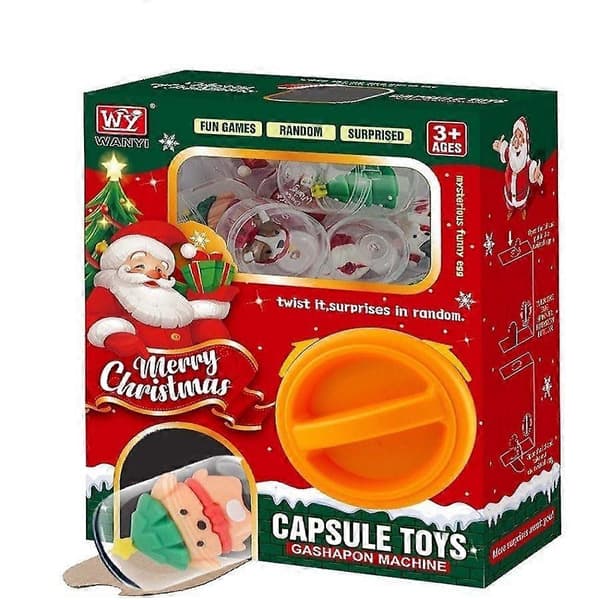 Julekapsellegetøj Overraskelse Gashapon Blind Boks Julegave Sæt