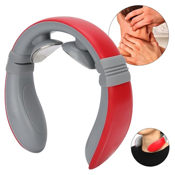 Cervical Vertebra Massager Constant Temperature Hot Compress Neck Massage Instrument Red