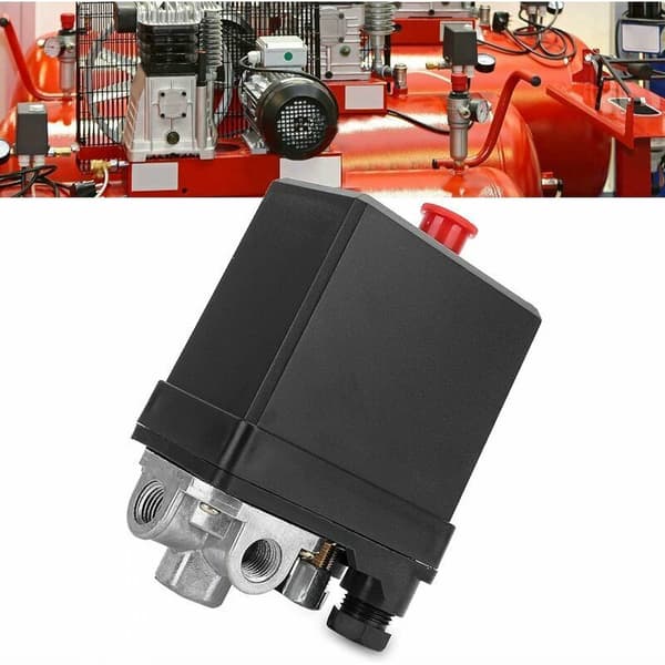G1/4\" Trykkbryter, 380V Trefase 4-hulls Vertikal Trykkbryter Kontrollventil for Luftkompressor
