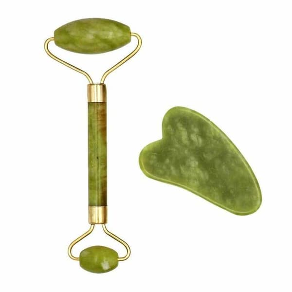 Gua Sha massasjesett stor effektiv - Grønn 82