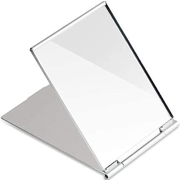 Small Travel Mirror Foldable Compact Mirror Lightweight Small Table Stand Mirror for Travel and Makeup 11.5*8cm