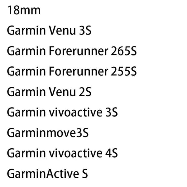 20 mm rem, velegnet til Jiaming Venu 2S Vivoactive 4S 3S silikonerem tilbehør sort