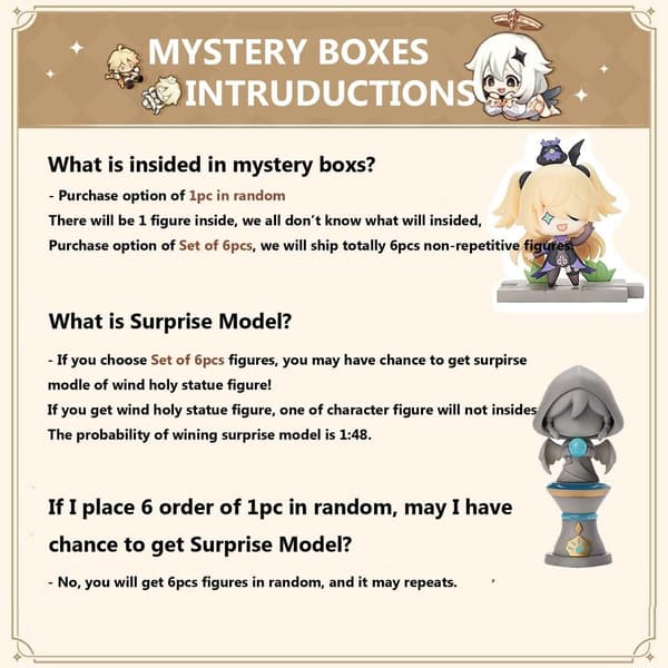 Genshin Collection Figur Mystery Boxes Klee Winte Figur KLB