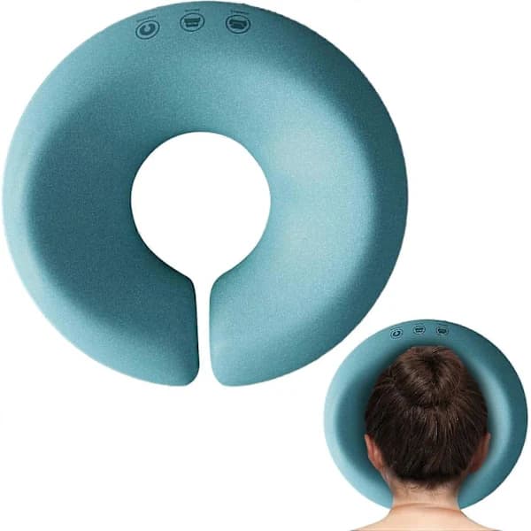 Massagehuvudstöd med ansiktskudde, ansiktsvagga, massagehuvudstöd för säng, ansiktsmassagekudde, ansiktskudde blue