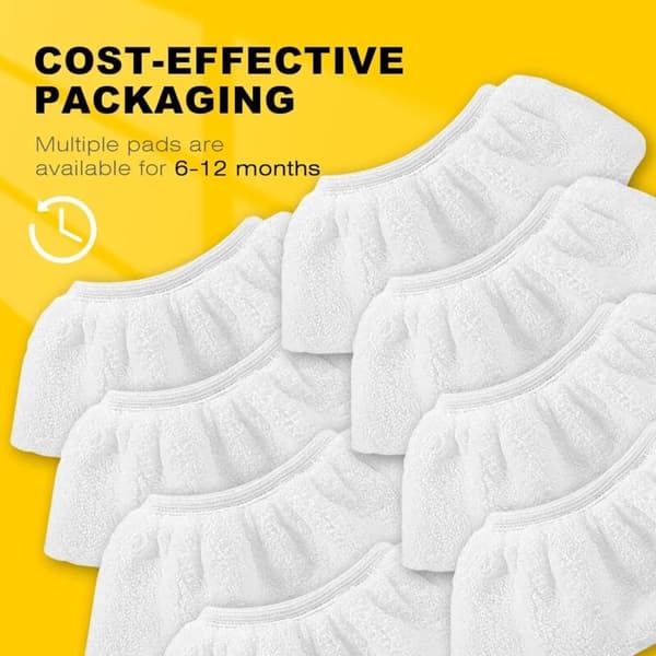 KEEPOW 8 Pcs Microfiber Cleaning Cloths for Kärcher, Accessory Hand Nozzle SC 1, SC2, SC3, SC4, SC5 Steam Cleaner