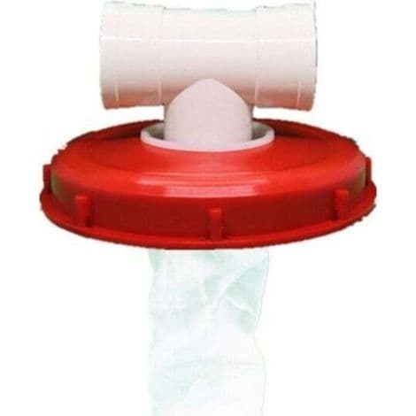 IBC-tanklåg med vaskbart nylonfilter til 1000 liters IBC-regnvandstank, IBC-lågfilter, IBC-tanktilbehør, nylonregnvandsfilter (245 mm...