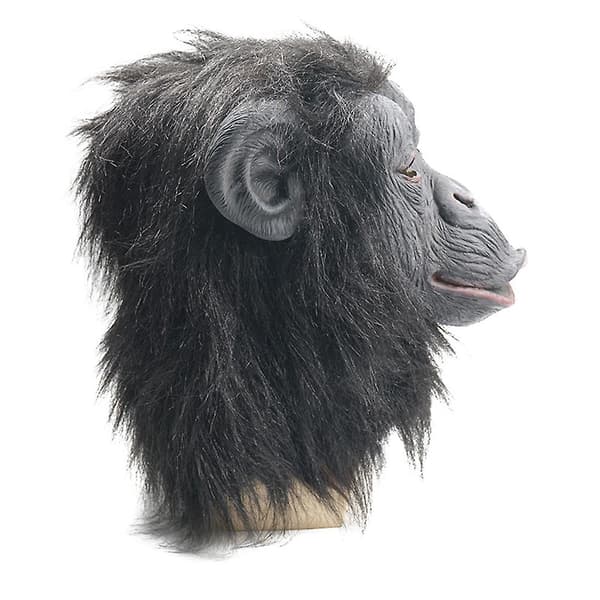 Halloween Ape Cosplay Maske Heldekkende Latex Hodeplagg for Voksen