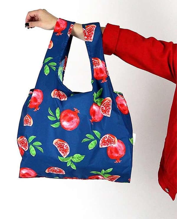 Pomegranate Reusable Shopping Bag Made from 100% Recycled Plastic Bottles