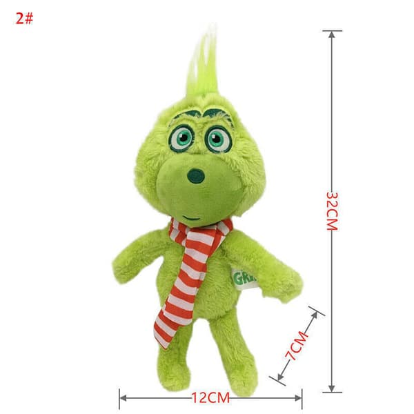 Blødt børnelegetøj julegave dukke fyldt blød Grinch-babylegetøj teddy