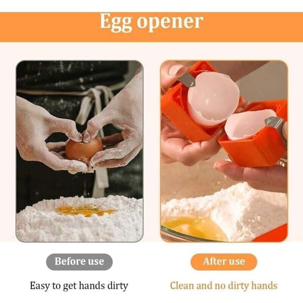 Eggshell opener, egg cracker tool 2025, eggshell opener for raw and hard-boiled eggs - Shell peeler, simple kitchen utensil (1 piece)