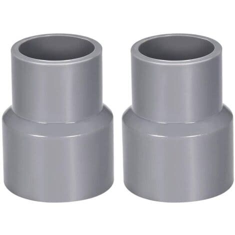 40 mm x 20 PVC-avloppskoppling – Grå rörförminskare 2-pack Slagtålig Enkel liminstallation
